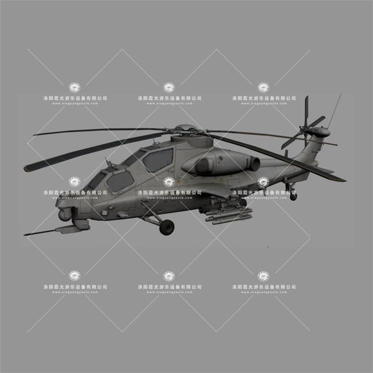 黟县武装直升机3D模型